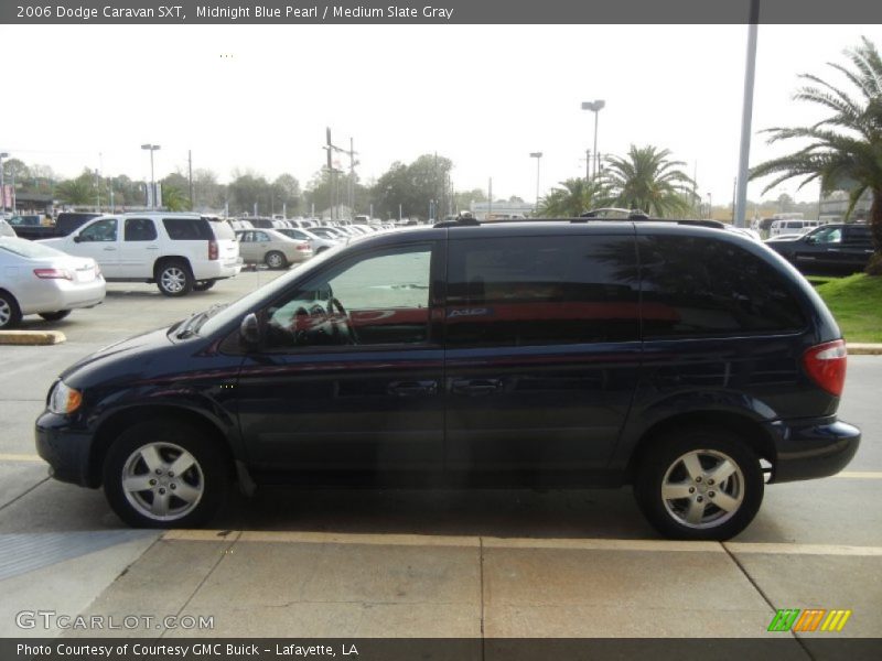 Midnight Blue Pearl / Medium Slate Gray 2006 Dodge Caravan SXT