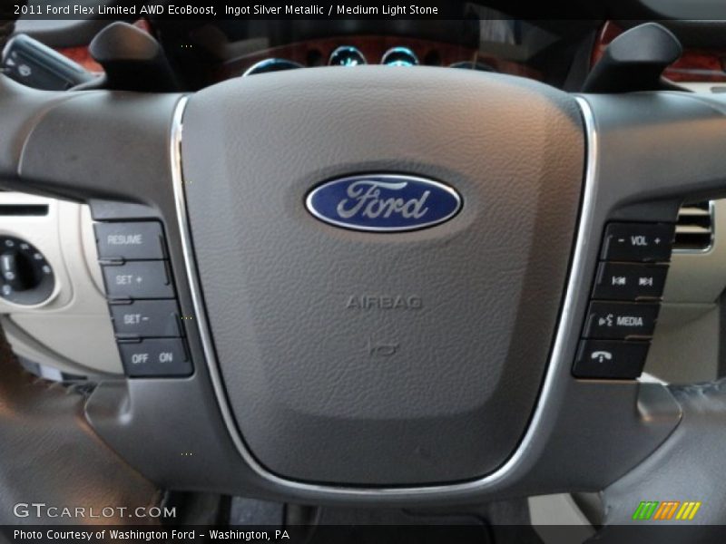 Ingot Silver Metallic / Medium Light Stone 2011 Ford Flex Limited AWD EcoBoost