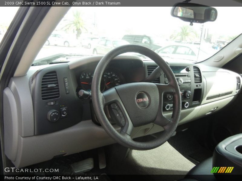 Onyx Black / Dark Titanium 2009 GMC Sierra 1500 SL Crew Cab