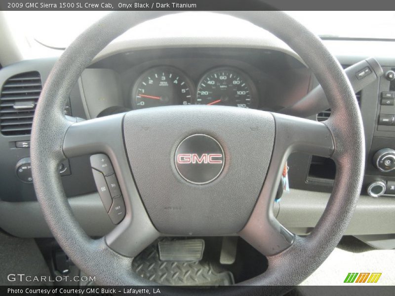 Onyx Black / Dark Titanium 2009 GMC Sierra 1500 SL Crew Cab