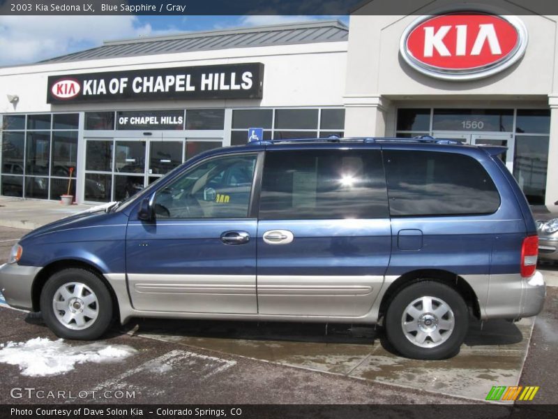 Blue Sapphire / Gray 2003 Kia Sedona LX