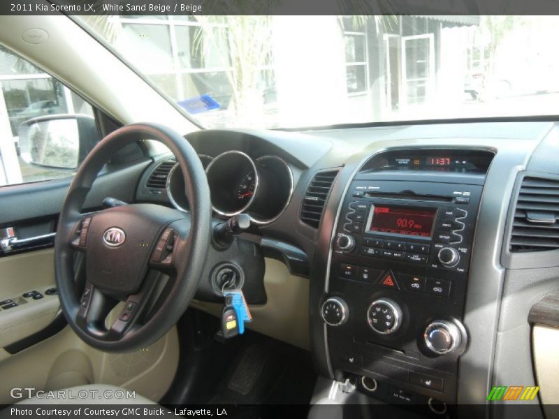 White Sand Beige / Beige 2011 Kia Sorento LX