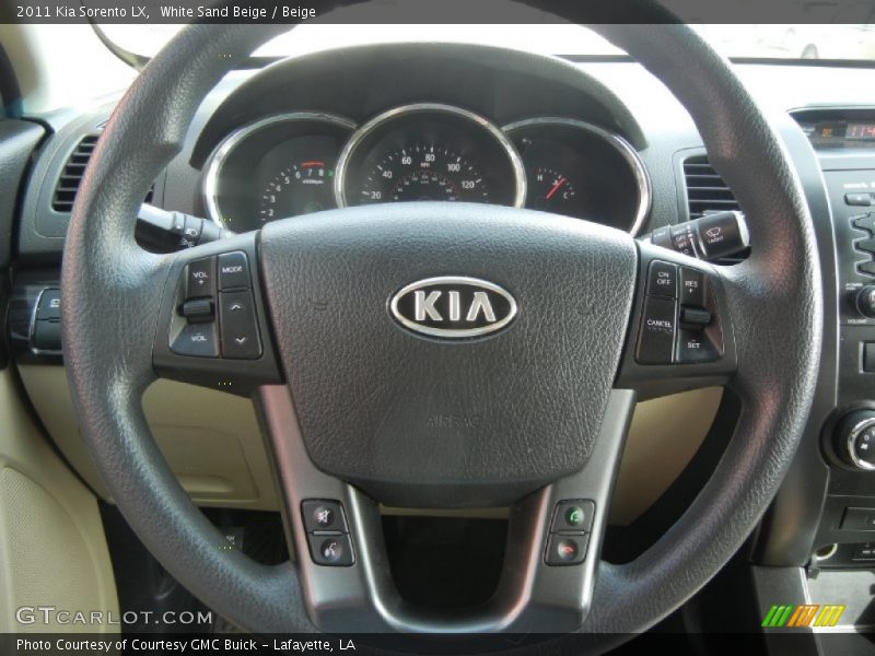 White Sand Beige / Beige 2011 Kia Sorento LX