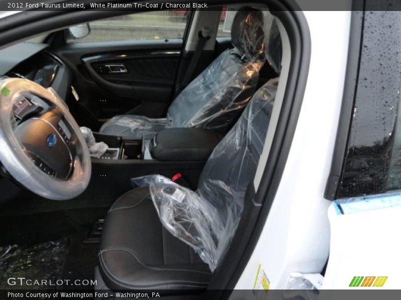 White Platinum Tri-Coat / Charcoal Black 2012 Ford Taurus Limited