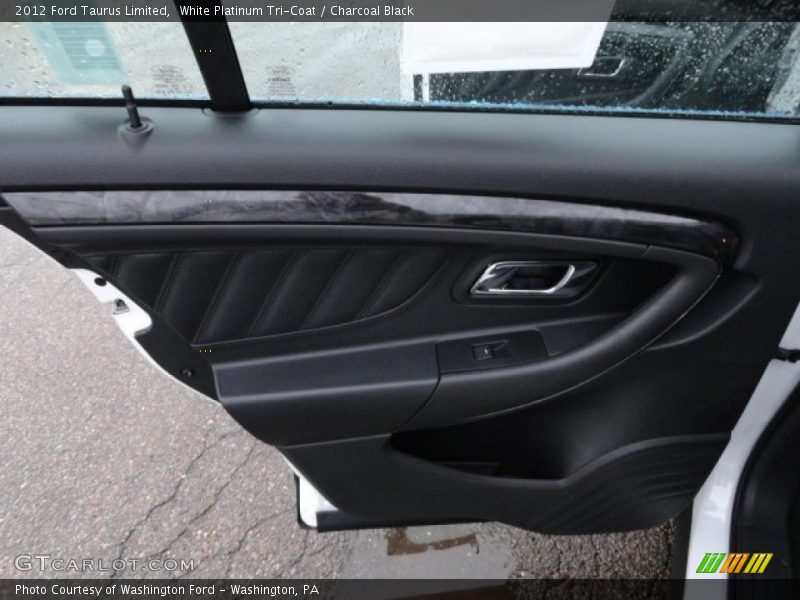 White Platinum Tri-Coat / Charcoal Black 2012 Ford Taurus Limited