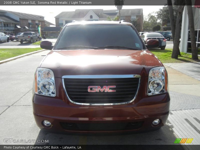 Sonoma Red Metallic / Light Titanium 2008 GMC Yukon SLE