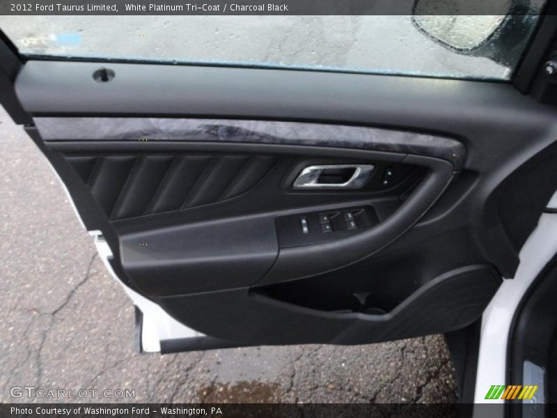 White Platinum Tri-Coat / Charcoal Black 2012 Ford Taurus Limited