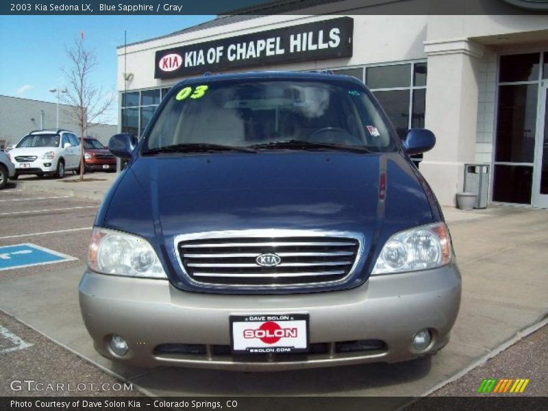 Blue Sapphire / Gray 2003 Kia Sedona LX