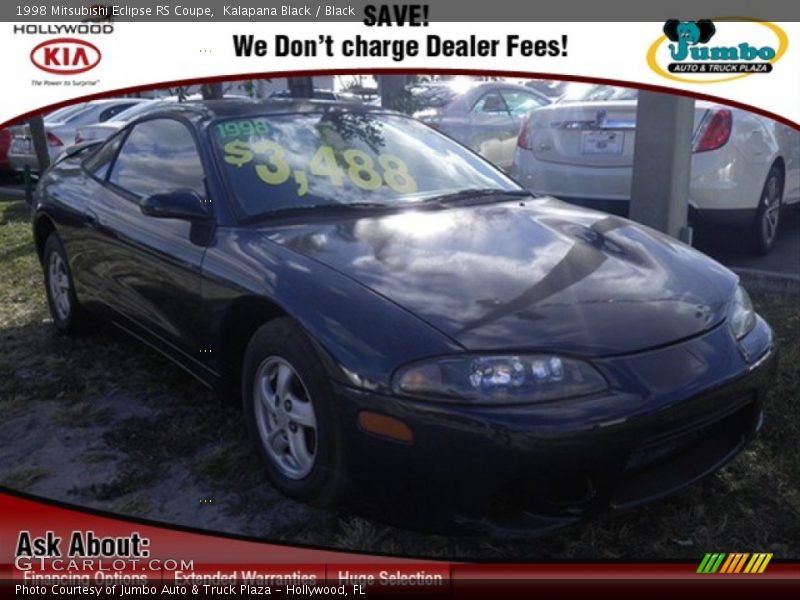 Kalapana Black / Black 1998 Mitsubishi Eclipse RS Coupe