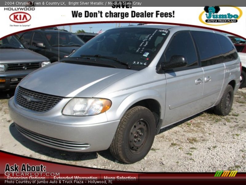 Bright Silver Metallic / Medium Slate Gray 2004 Chrysler Town & Country LX