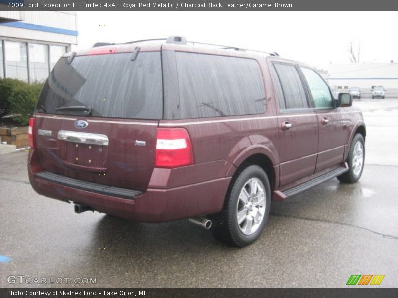 Royal Red Metallic / Charcoal Black Leather/Caramel Brown 2009 Ford Expedition EL Limited 4x4