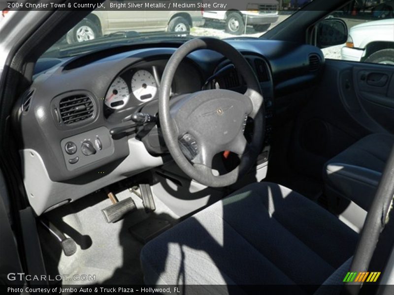 Bright Silver Metallic / Medium Slate Gray 2004 Chrysler Town & Country LX