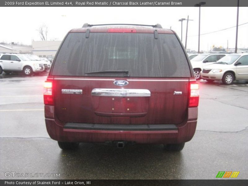 Royal Red Metallic / Charcoal Black Leather/Caramel Brown 2009 Ford Expedition EL Limited 4x4