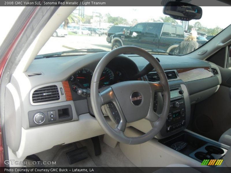 Sonoma Red Metallic / Light Titanium 2008 GMC Yukon SLE