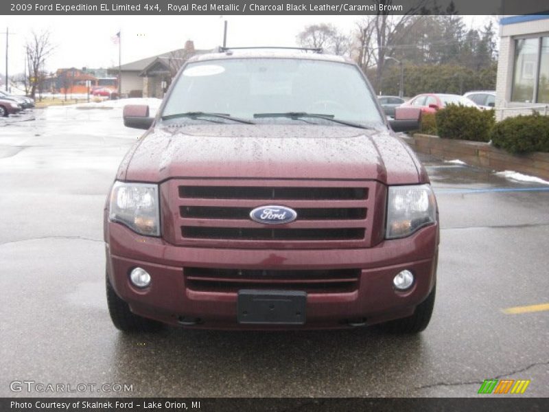 Royal Red Metallic / Charcoal Black Leather/Caramel Brown 2009 Ford Expedition EL Limited 4x4