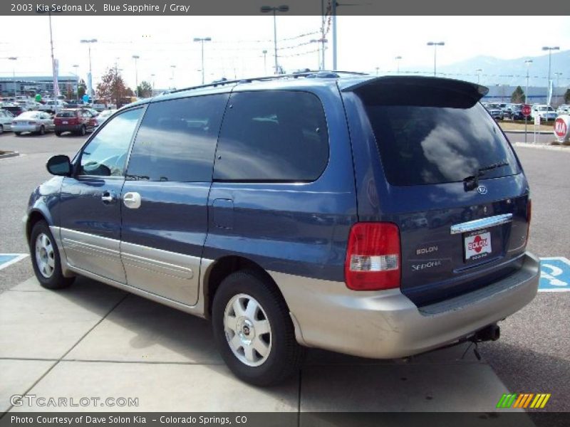 Blue Sapphire / Gray 2003 Kia Sedona LX