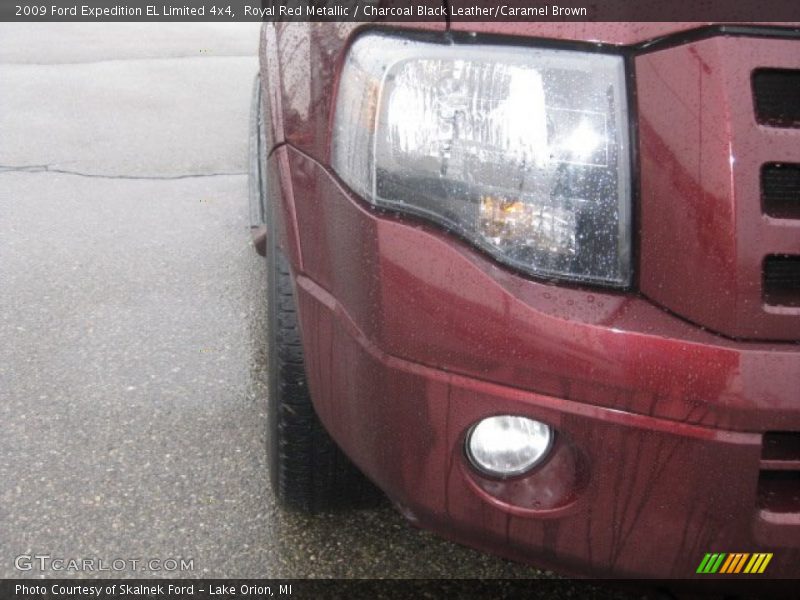 Royal Red Metallic / Charcoal Black Leather/Caramel Brown 2009 Ford Expedition EL Limited 4x4