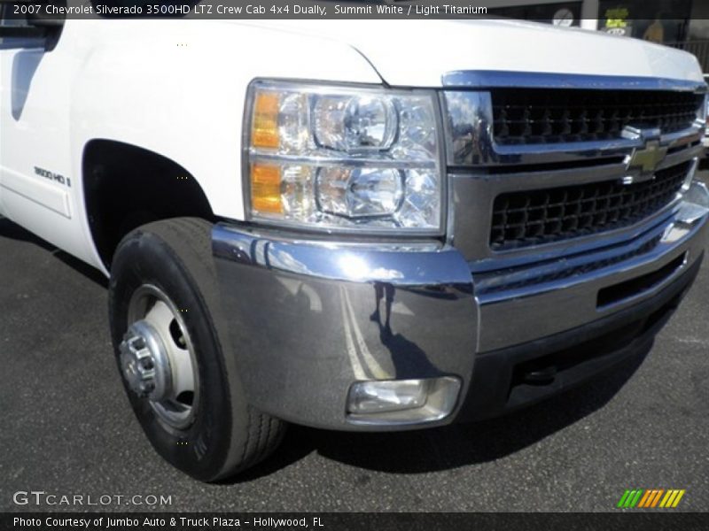 Summit White / Light Titanium 2007 Chevrolet Silverado 3500HD LTZ Crew Cab 4x4 Dually