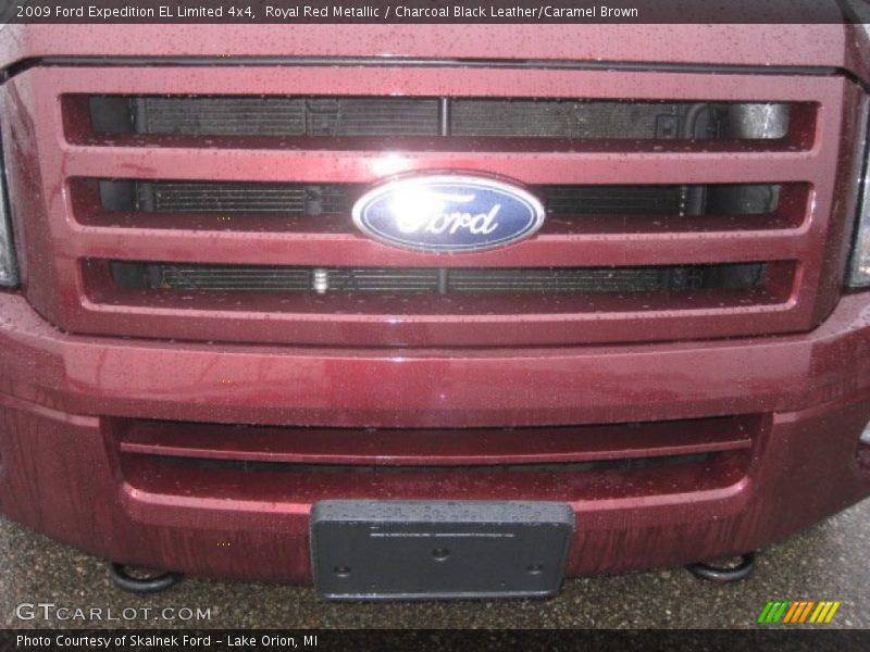 Royal Red Metallic / Charcoal Black Leather/Caramel Brown 2009 Ford Expedition EL Limited 4x4