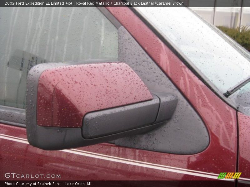 Royal Red Metallic / Charcoal Black Leather/Caramel Brown 2009 Ford Expedition EL Limited 4x4