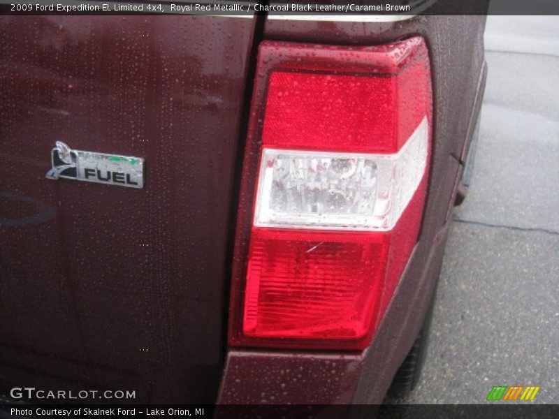 Royal Red Metallic / Charcoal Black Leather/Caramel Brown 2009 Ford Expedition EL Limited 4x4