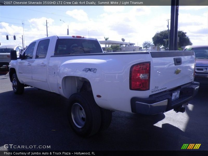 Summit White / Light Titanium 2007 Chevrolet Silverado 3500HD LTZ Crew Cab 4x4 Dually