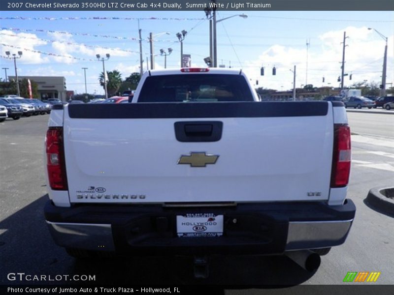 Summit White / Light Titanium 2007 Chevrolet Silverado 3500HD LTZ Crew Cab 4x4 Dually
