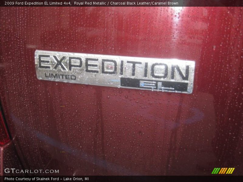 Royal Red Metallic / Charcoal Black Leather/Caramel Brown 2009 Ford Expedition EL Limited 4x4