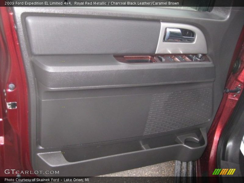Royal Red Metallic / Charcoal Black Leather/Caramel Brown 2009 Ford Expedition EL Limited 4x4