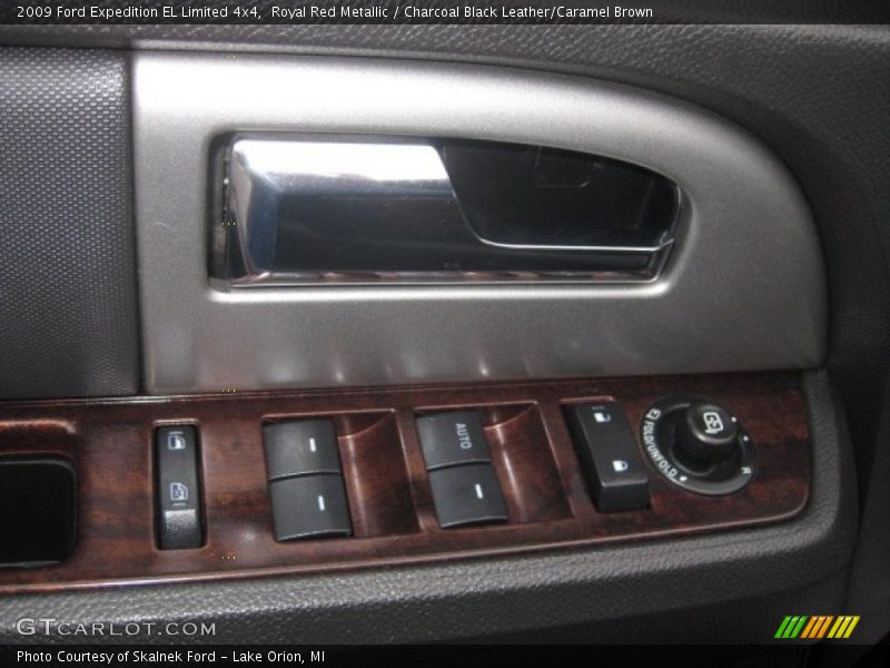Royal Red Metallic / Charcoal Black Leather/Caramel Brown 2009 Ford Expedition EL Limited 4x4