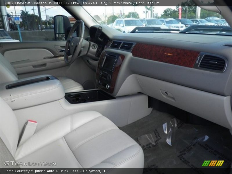 Summit White / Light Titanium 2007 Chevrolet Silverado 3500HD LTZ Crew Cab 4x4 Dually