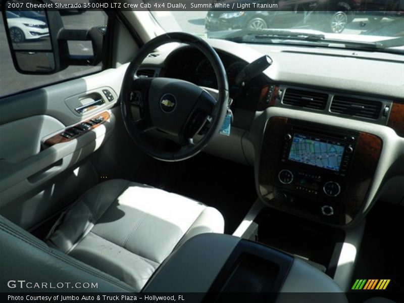 Summit White / Light Titanium 2007 Chevrolet Silverado 3500HD LTZ Crew Cab 4x4 Dually