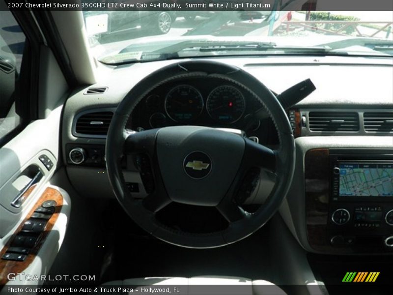 Summit White / Light Titanium 2007 Chevrolet Silverado 3500HD LTZ Crew Cab 4x4 Dually