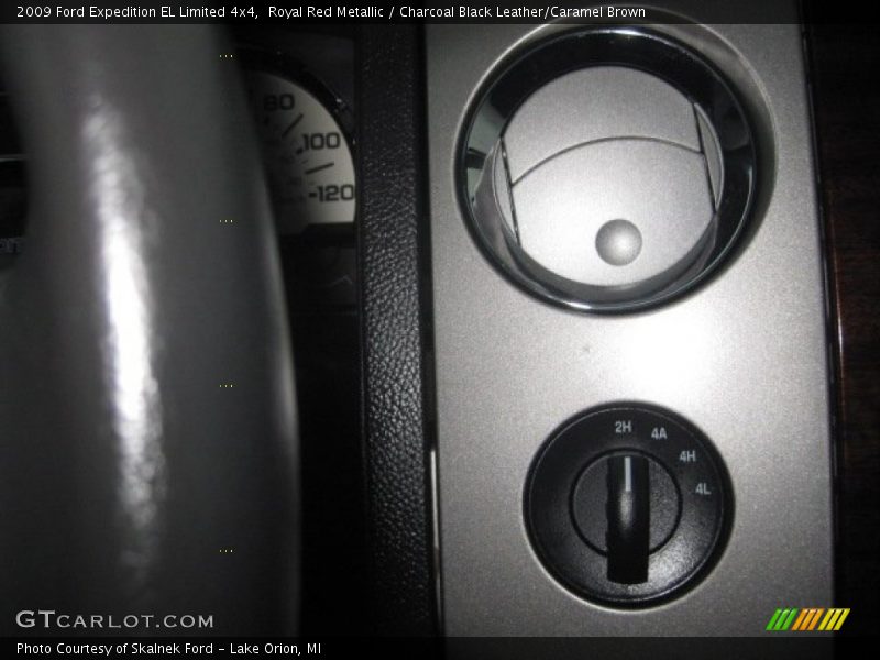 Royal Red Metallic / Charcoal Black Leather/Caramel Brown 2009 Ford Expedition EL Limited 4x4