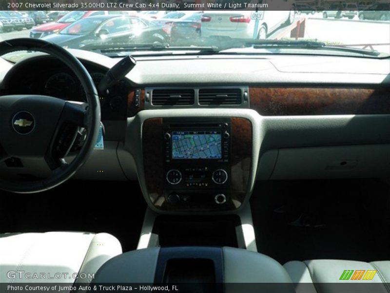 Summit White / Light Titanium 2007 Chevrolet Silverado 3500HD LTZ Crew Cab 4x4 Dually