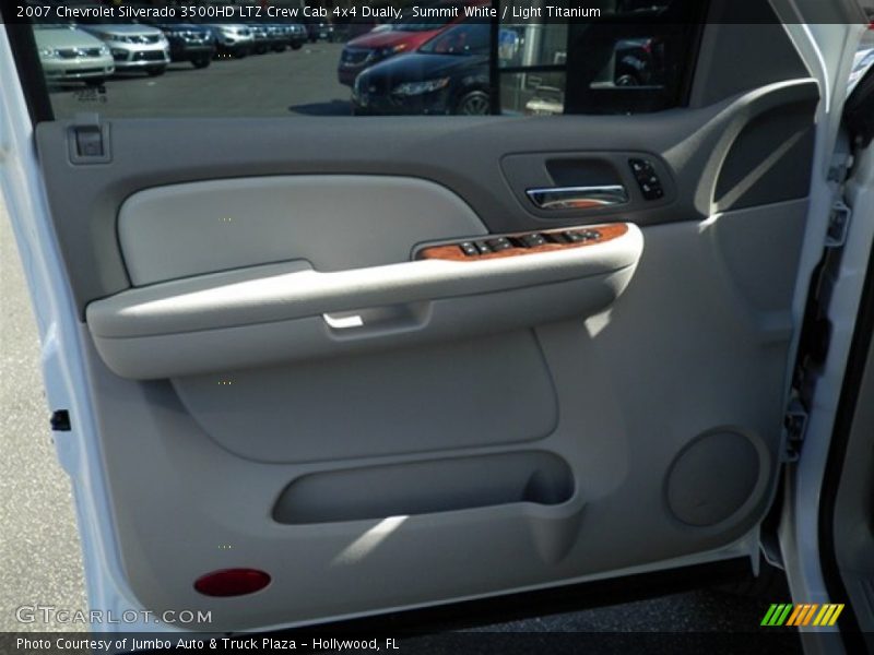 Summit White / Light Titanium 2007 Chevrolet Silverado 3500HD LTZ Crew Cab 4x4 Dually