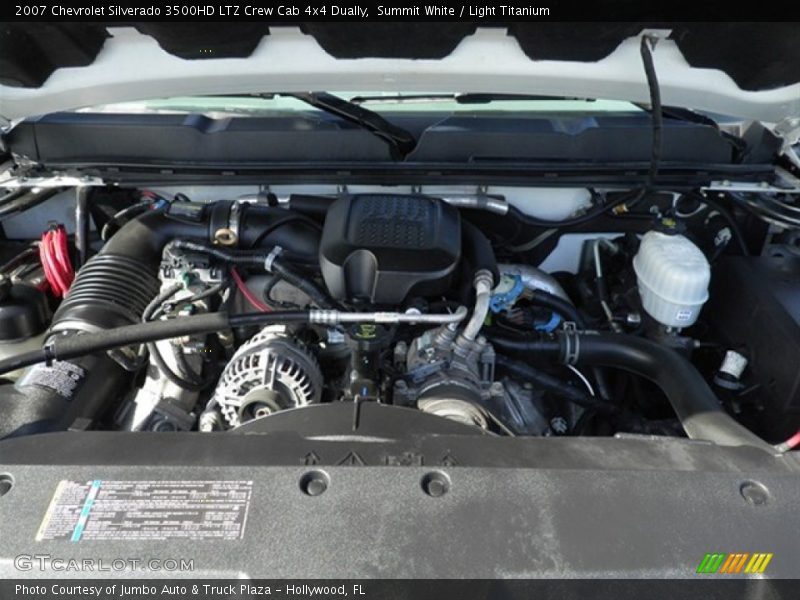 Summit White / Light Titanium 2007 Chevrolet Silverado 3500HD LTZ Crew Cab 4x4 Dually