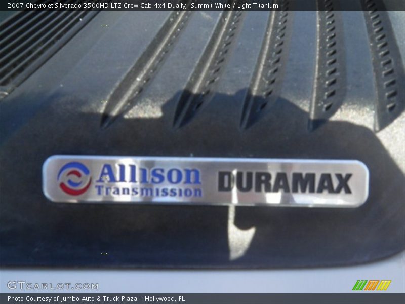 Summit White / Light Titanium 2007 Chevrolet Silverado 3500HD LTZ Crew Cab 4x4 Dually