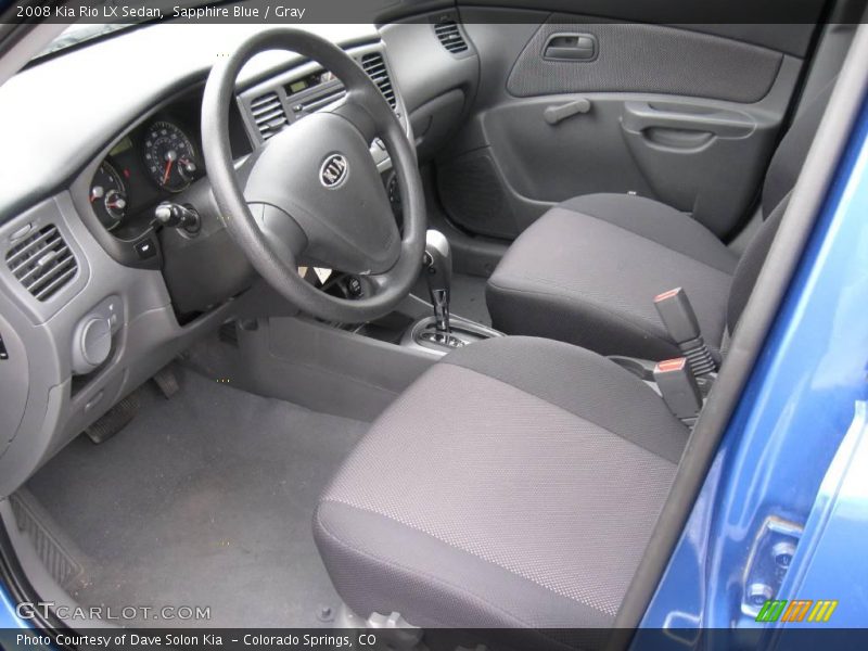Sapphire Blue / Gray 2008 Kia Rio LX Sedan