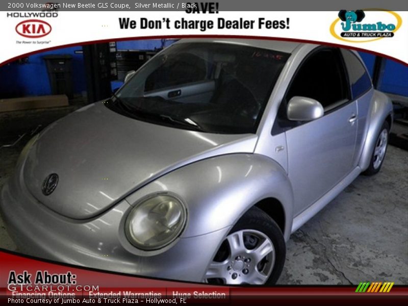 Silver Metallic / Black 2000 Volkswagen New Beetle GLS Coupe