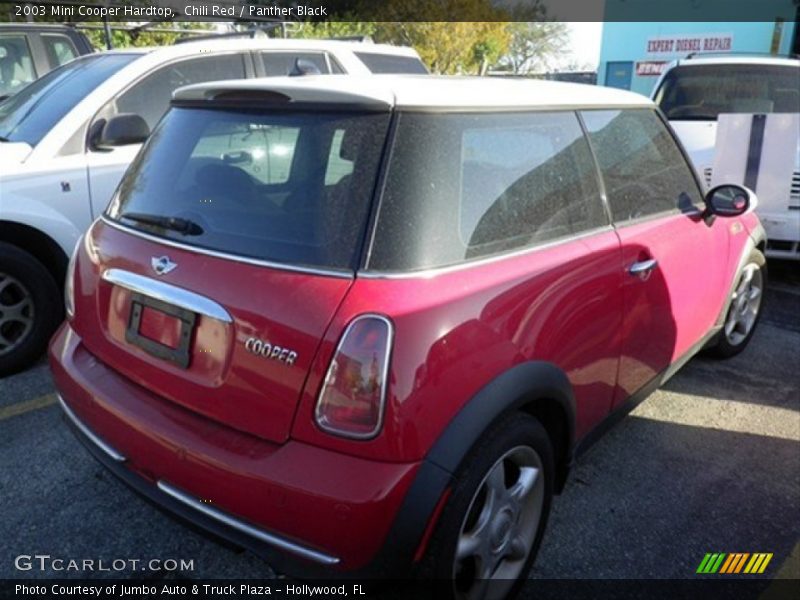 Chili Red / Panther Black 2003 Mini Cooper Hardtop