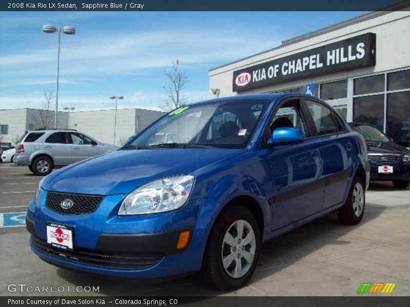 Sapphire Blue / Gray 2008 Kia Rio LX Sedan