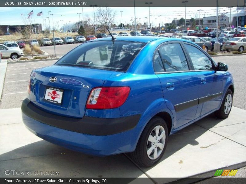 Sapphire Blue / Gray 2008 Kia Rio LX Sedan