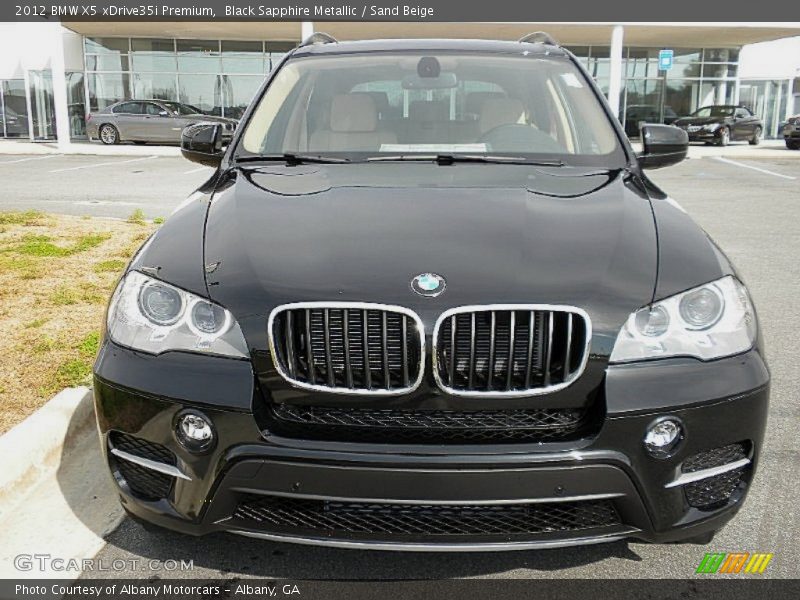 Black Sapphire Metallic / Sand Beige 2012 BMW X5 xDrive35i Premium
