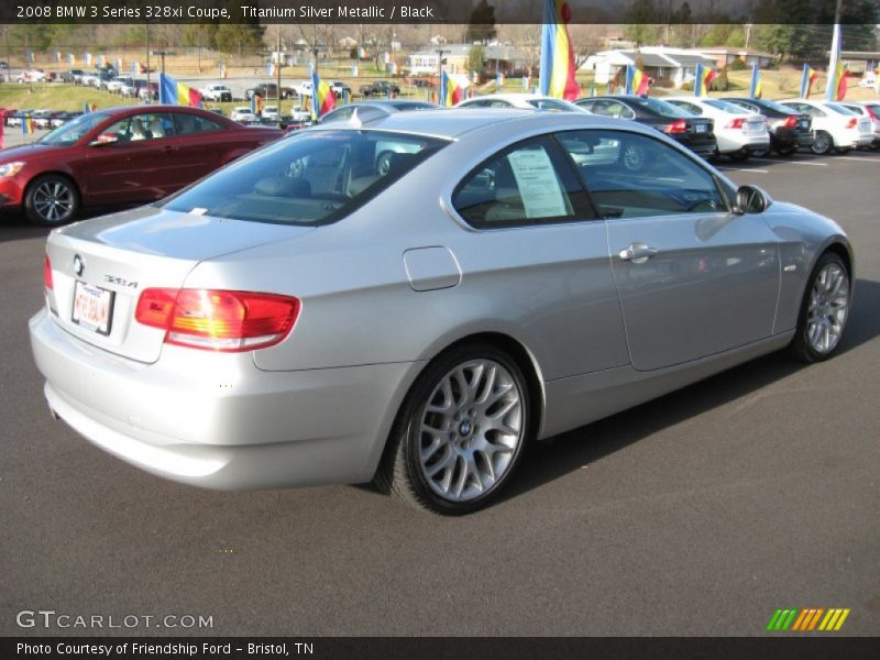 Titanium Silver Metallic / Black 2008 BMW 3 Series 328xi Coupe