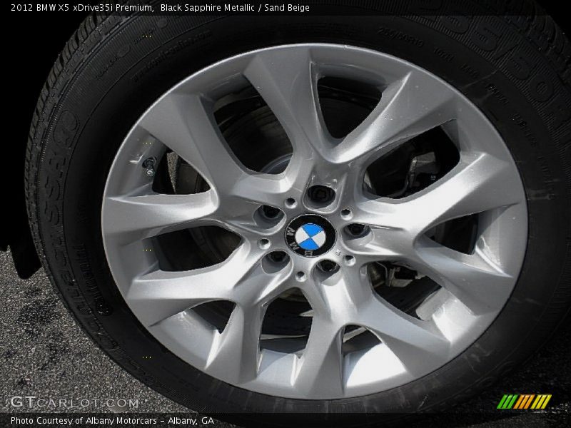 Black Sapphire Metallic / Sand Beige 2012 BMW X5 xDrive35i Premium