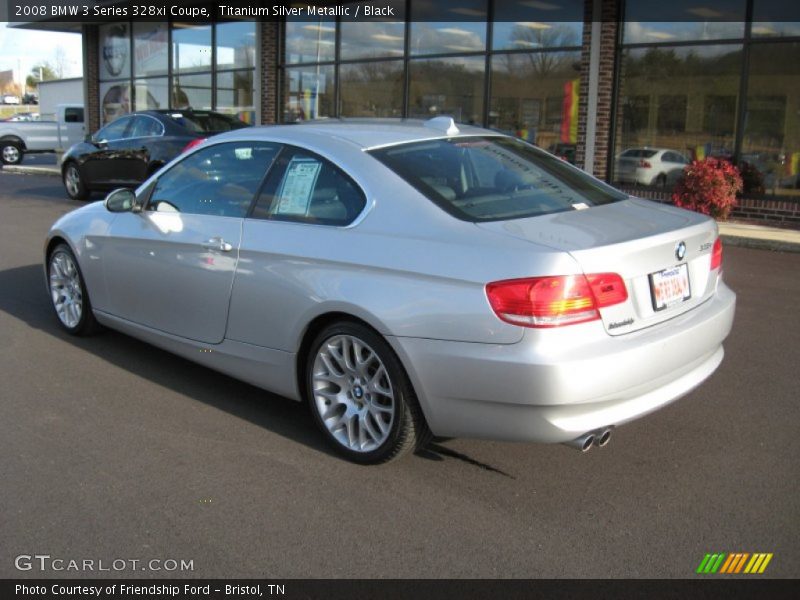 Titanium Silver Metallic / Black 2008 BMW 3 Series 328xi Coupe
