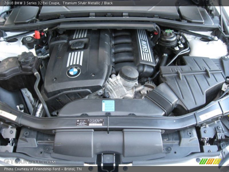 Titanium Silver Metallic / Black 2008 BMW 3 Series 328xi Coupe