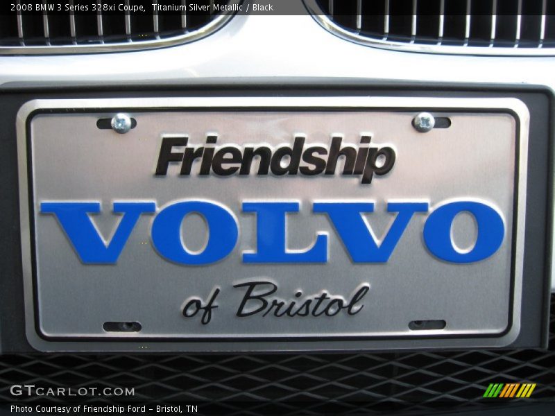 Titanium Silver Metallic / Black 2008 BMW 3 Series 328xi Coupe