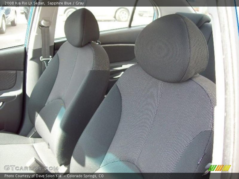 Sapphire Blue / Gray 2008 Kia Rio LX Sedan
